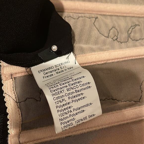 ERMANNO SCERVINO Black Lace Corset Dress Size IT 42 US 6 Cocktail Party Designer - Picture 3 of 13